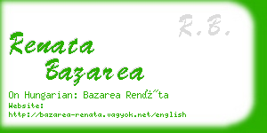 renata bazarea business card